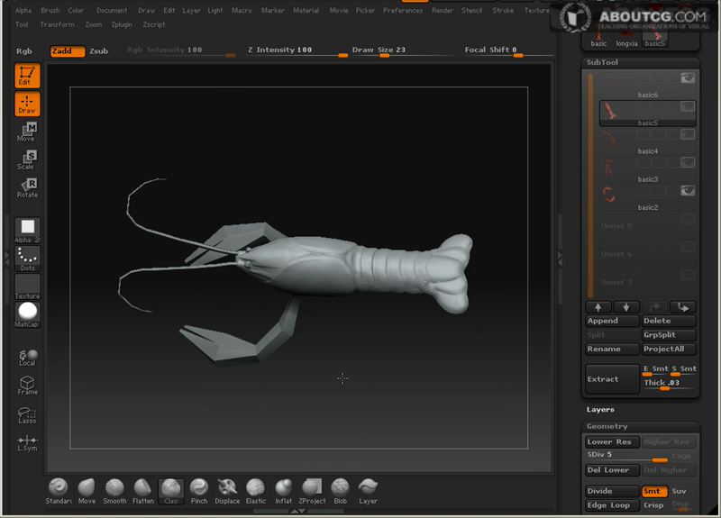 0237_How_To_Modeling_A_Lobster_In_Zbrush_P02_Snap2